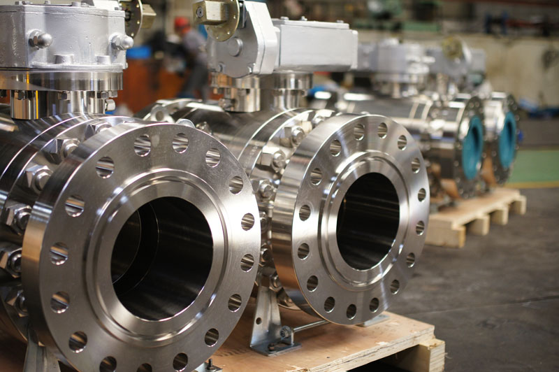 Metal-Seated-Trunnion-Ball-Valve