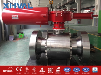 dust proof forged steel trunnion ball valve