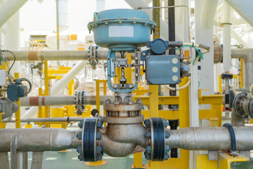Actuated control valve