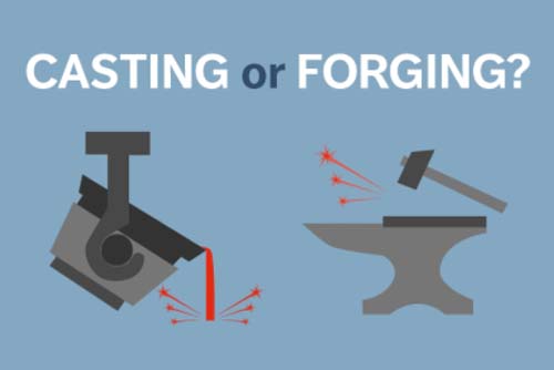 Illustration of casting vs forging