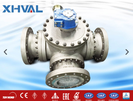 3-way pneumatic ball valve