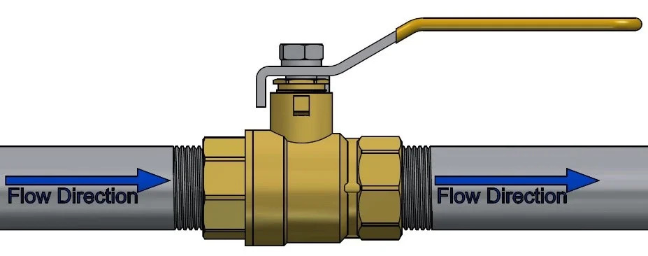 Is there a flow direction for ball valves