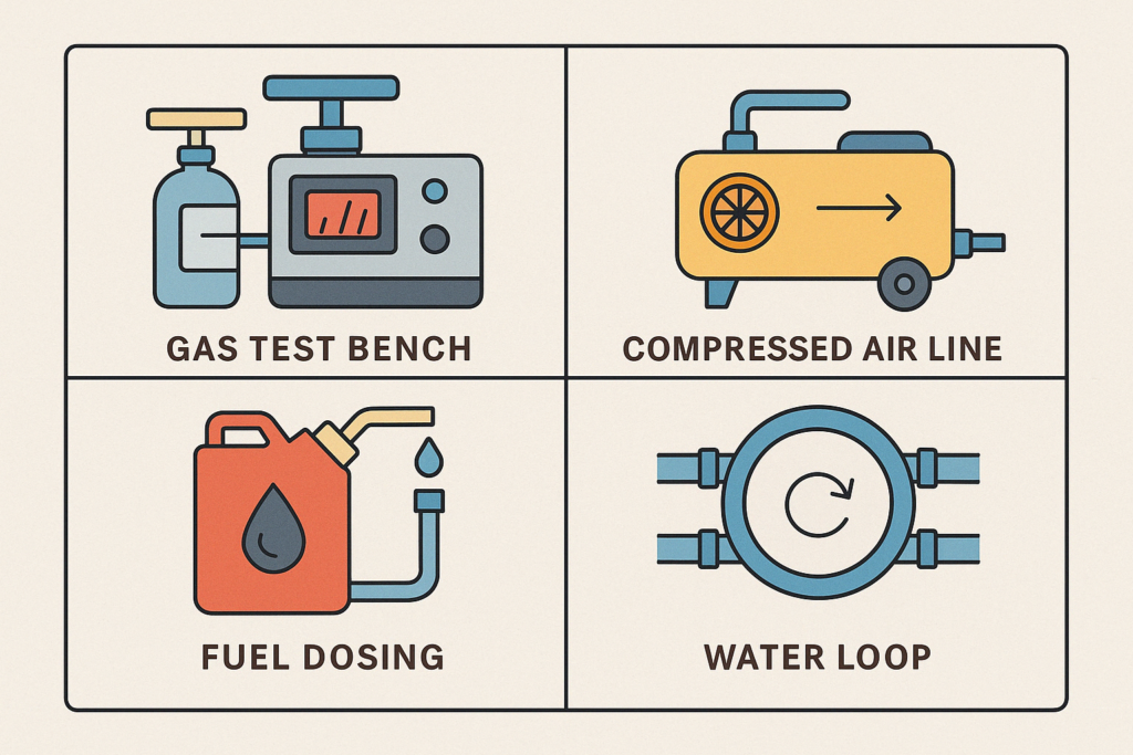 Visual comparison of systems best suited to needle and ball valves 