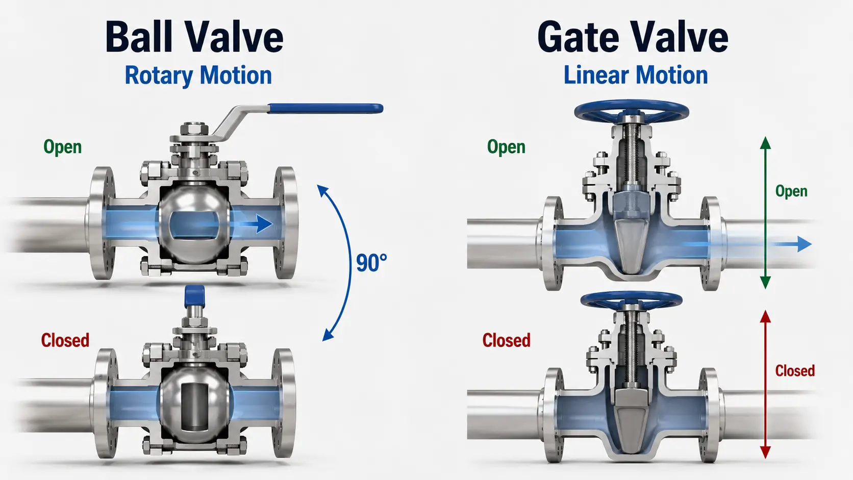 Ball Valve vs Gate Valve: Differences & Selection Guide
