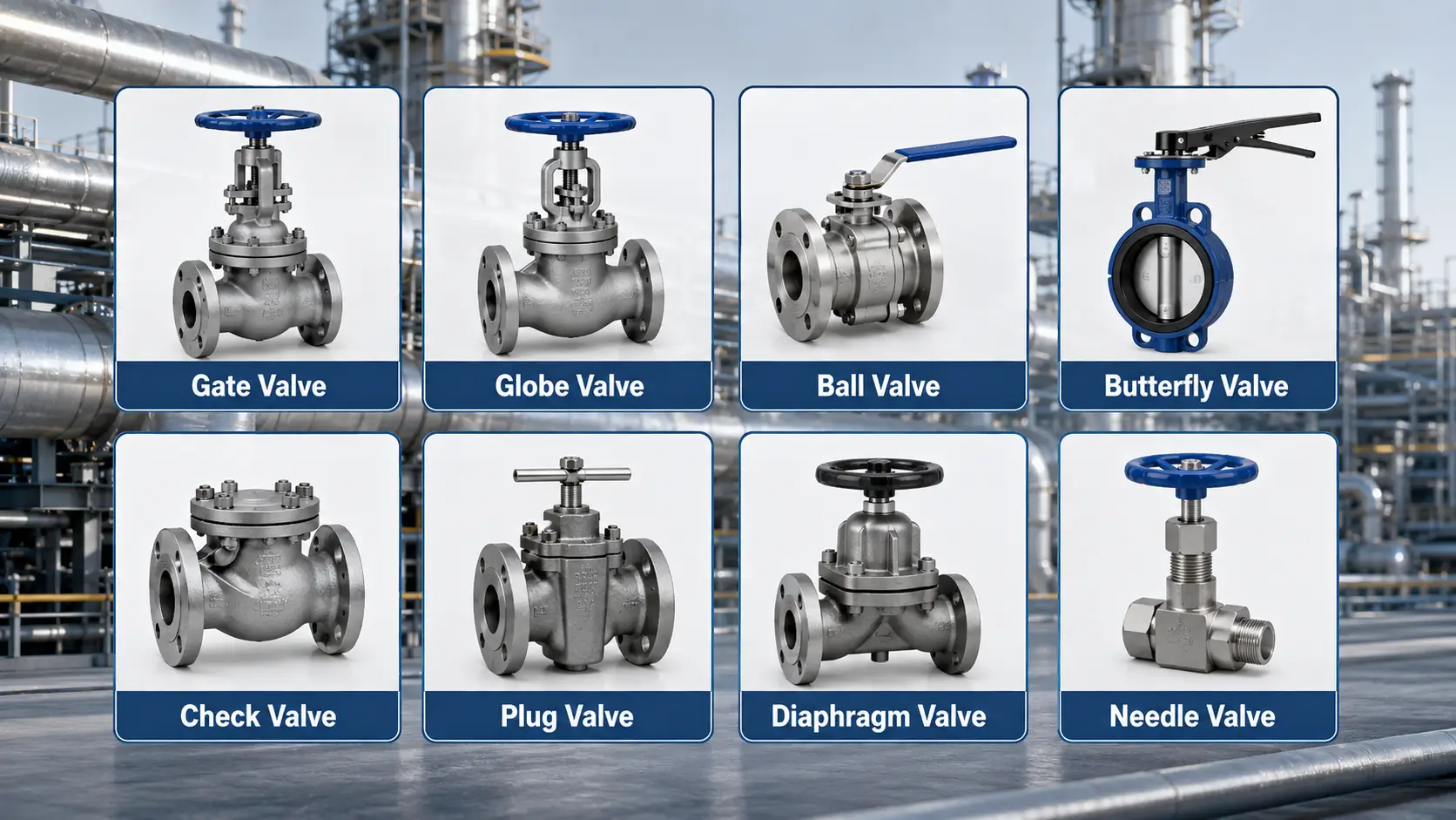 Different Types of Valves: Industrial Functions & Selection Checks