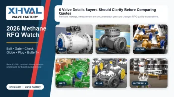 Industrial valve RFQ watch cover built from real XHVAL product-library images