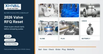 2026 valve RFQ reset cover using real XHVAL ball, gate, check, globe, plug, and butterfly valve images