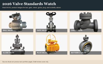 2026 valve standards watch cover using real XHVAL ball, gate, check, globe, plug, and butterfly valve product images