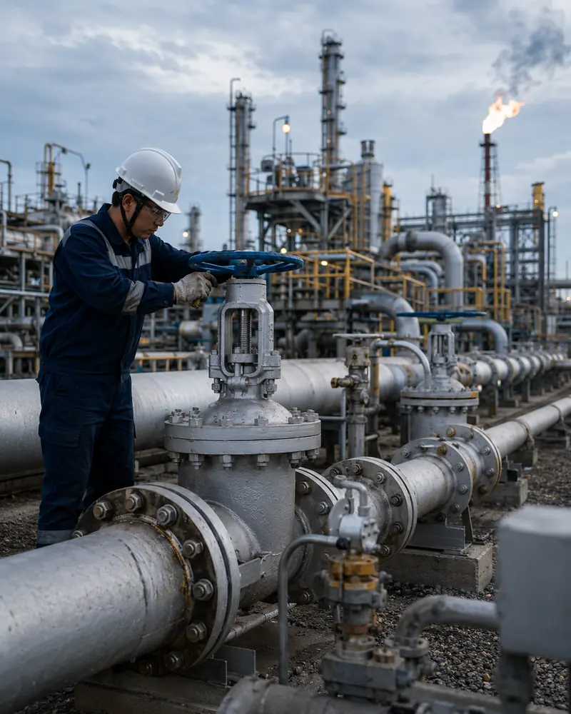 Oil and gas valve application