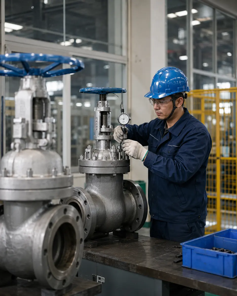 Industrial valve quality inspection and testing